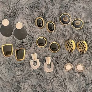 8 pair of stunning clip earrings!